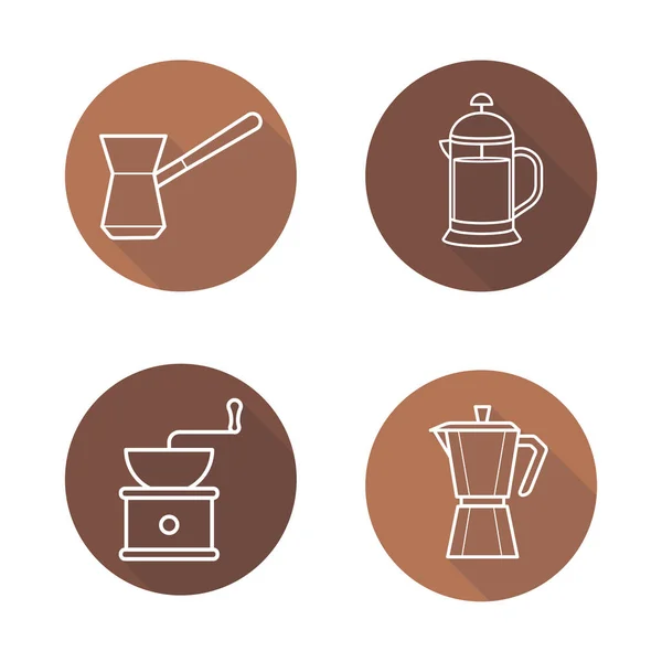 Equipamento de fabricação de café —  Vetores de Stock