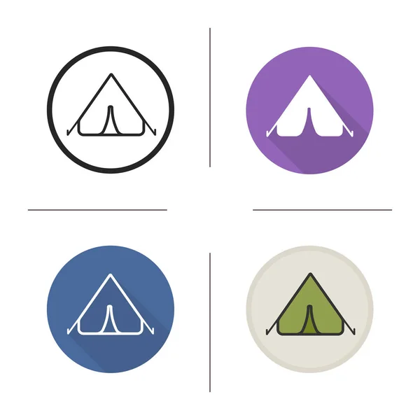 Icona della tenda piatta — Vettoriale Stock