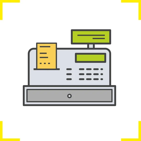 Cash register color icon — Stock Vector