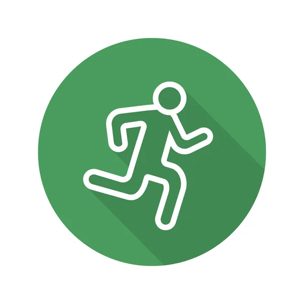 Icono del Hombre Corriendo — Vector de stock