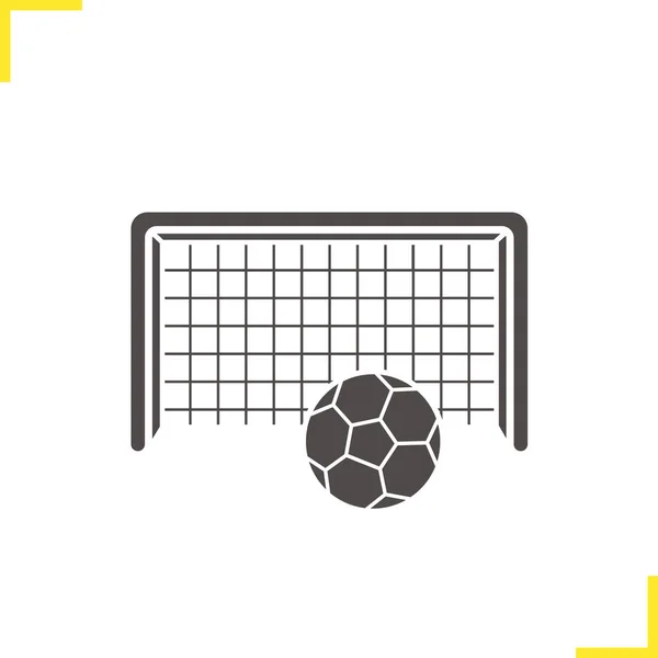 Ícone de gol de futebol — Vetor de Stock