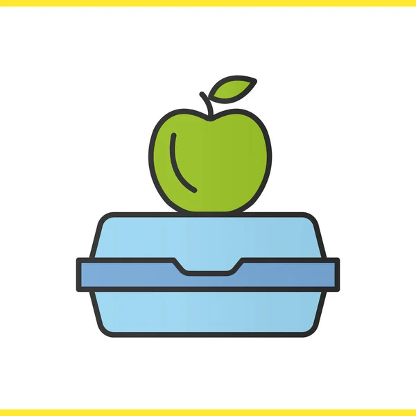 Lunchbox icono de color — Vector de stock