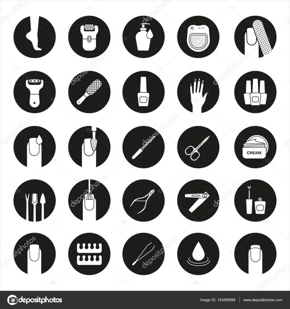 修指甲和修脚的图标集图库矢量图©IMG visuals icons 153459998, image size:963x1024