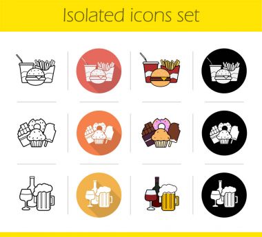 Gıda Kategori Icons set