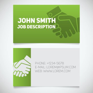 Business card print templates clipart