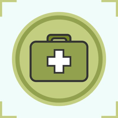 Askeri ilk yardım kiti renk simgesi