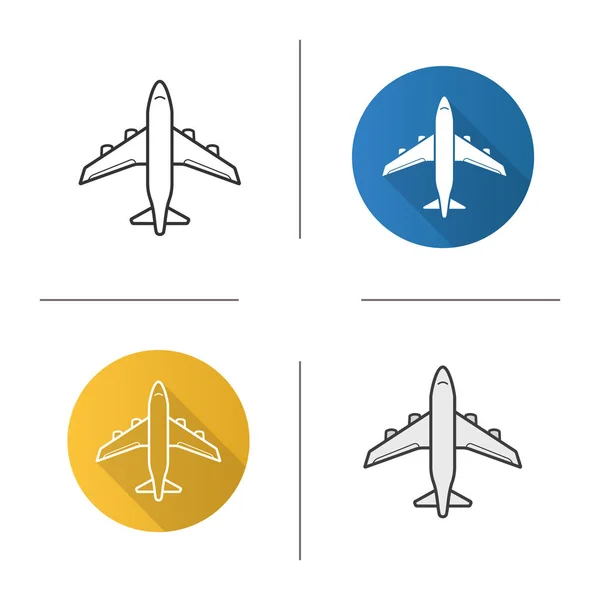 Flugzeug-Symbol gesetzt — Stockvektor