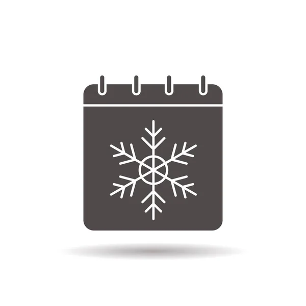 Winter season icon — Stock Vector