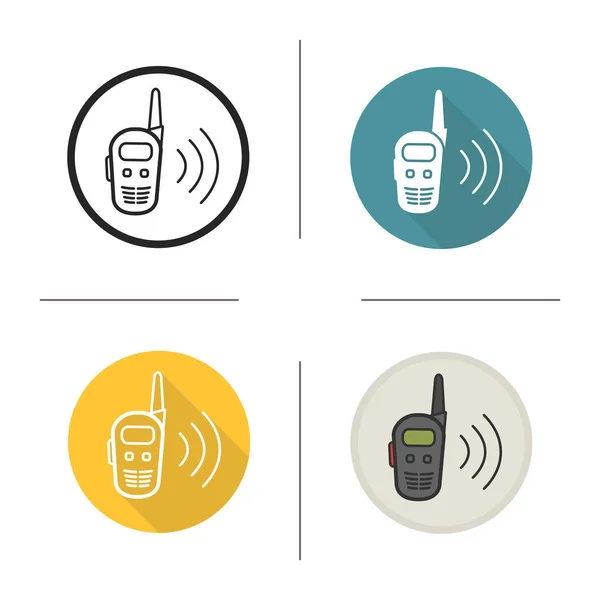 Walkie talkie icons — Stock Vector
