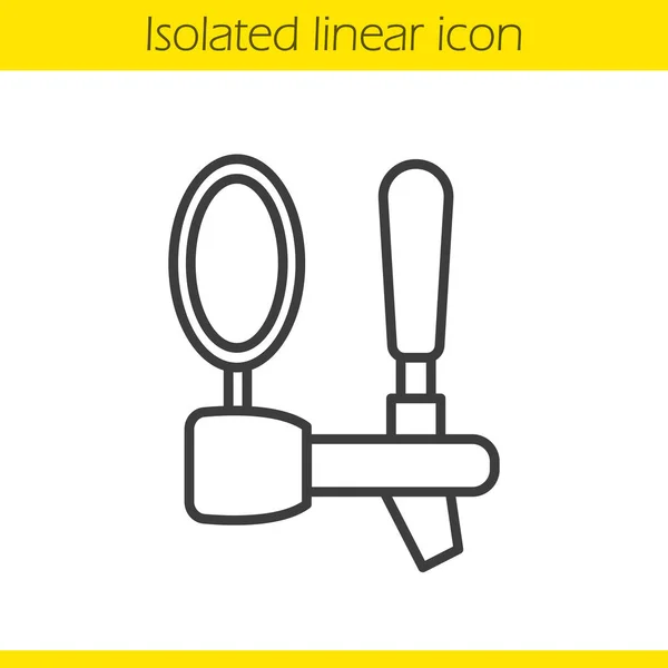Öl kran linjär ikonen — Stock vektor