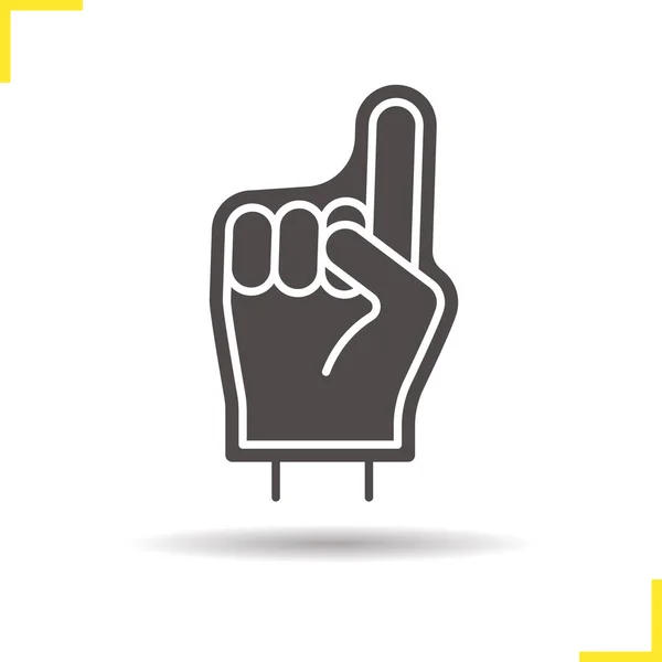 Icona del dito schiuma — Vettoriale Stock