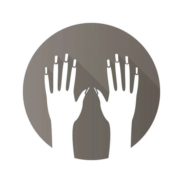 Τα χέρια της γυναίκας με μανικιούρ. — Διανυσματικό Αρχείο