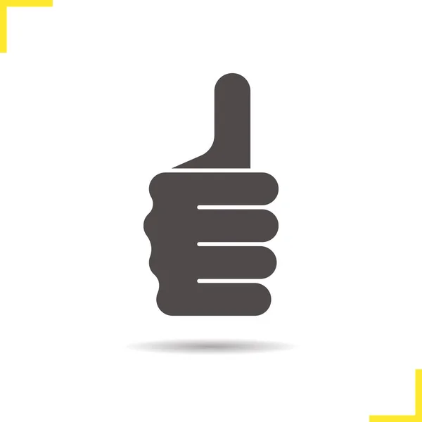 Thumbs up hand gesture icon — Stock Vector