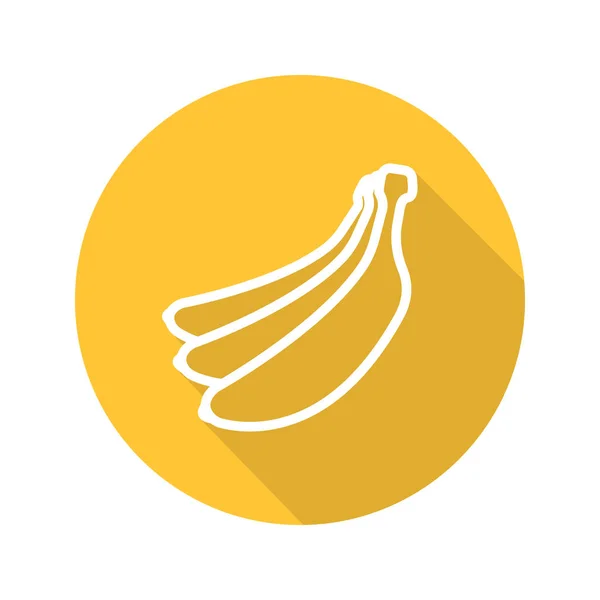 Банановий пучок плоский значок — стоковий вектор