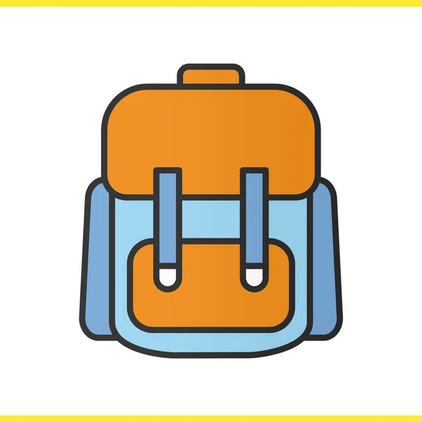 Backpack color icon — Stock Vector