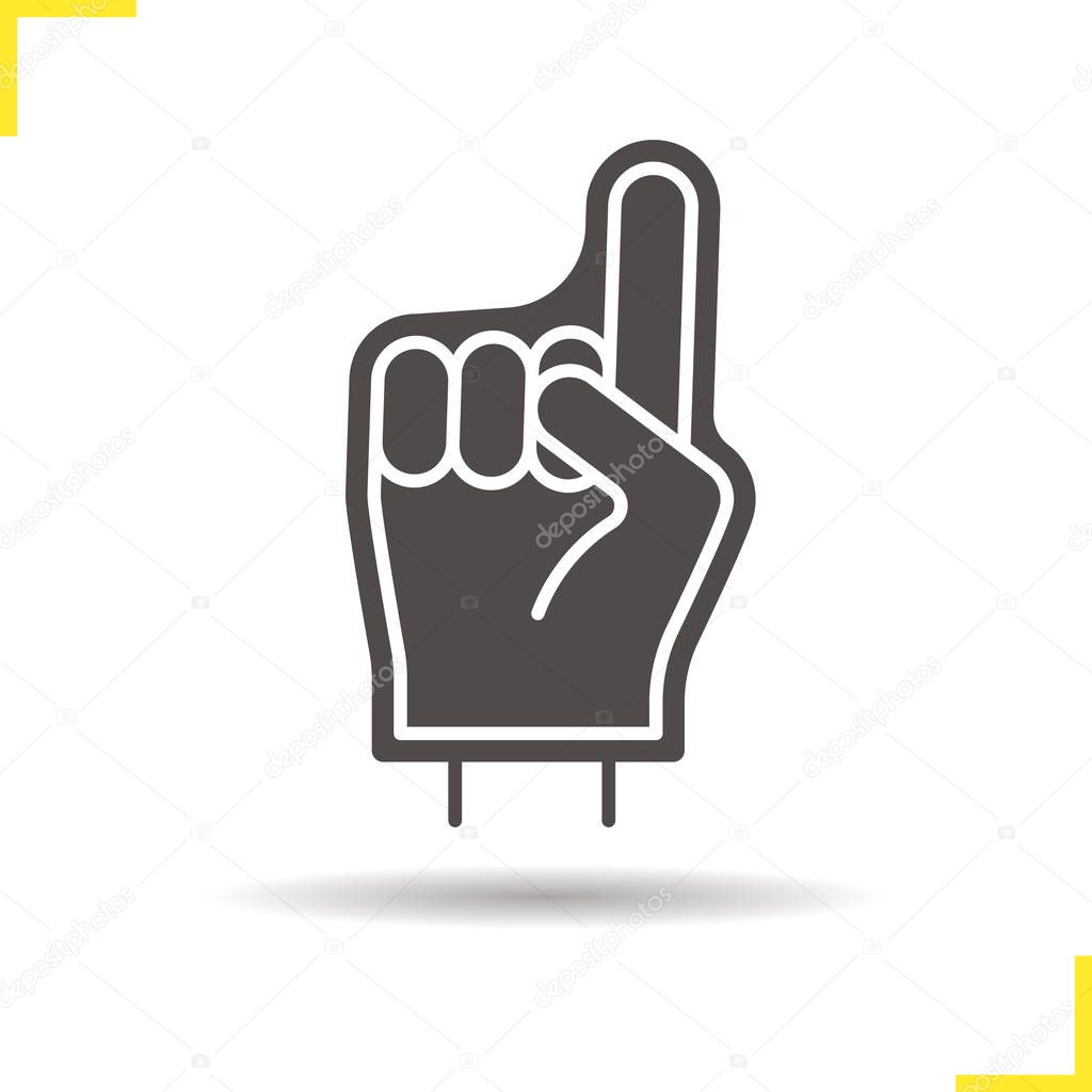 Foam finger icon