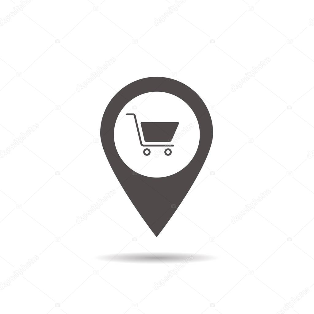 Supermarket location icon