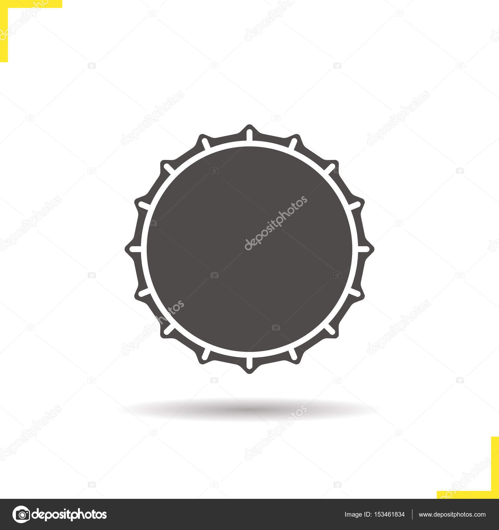 Beer Bottle Cap Icon Stock Vector Image By C Bsd