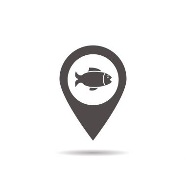Balık tutma bölgesi konumu simgesi