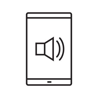 Smartphone ses denetimi doğrusal simgesini