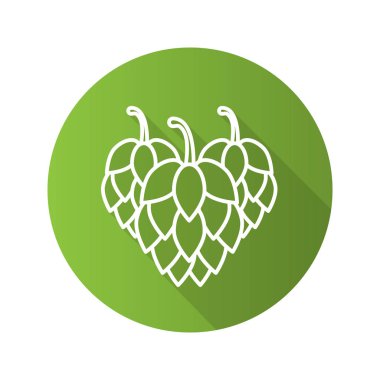 Hop koniler düz simgesi