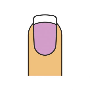 French manicure color icon clipart