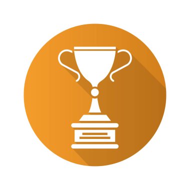 Gold Kupası düz simgesi