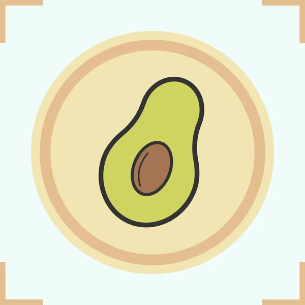 Avocado color icon — Stock Vector