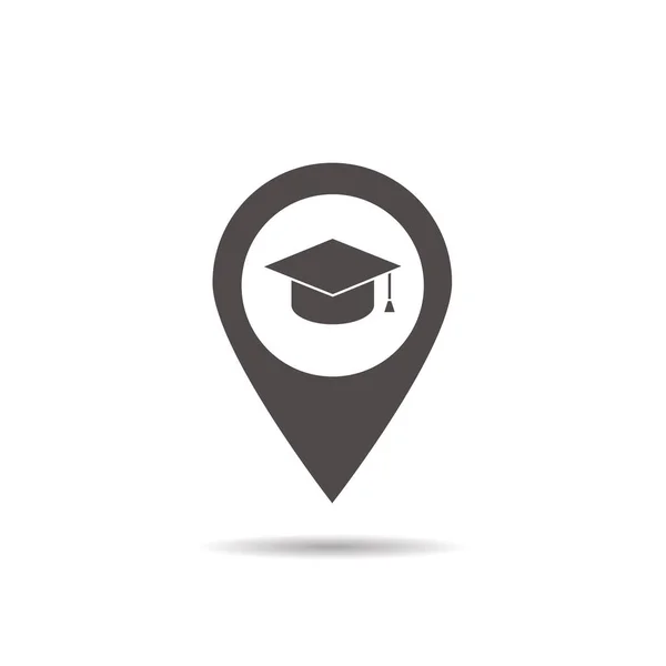 University location icon — Stock Vector