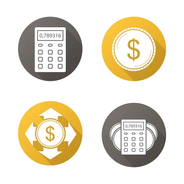 Banking and finance icons set — Stock Vector