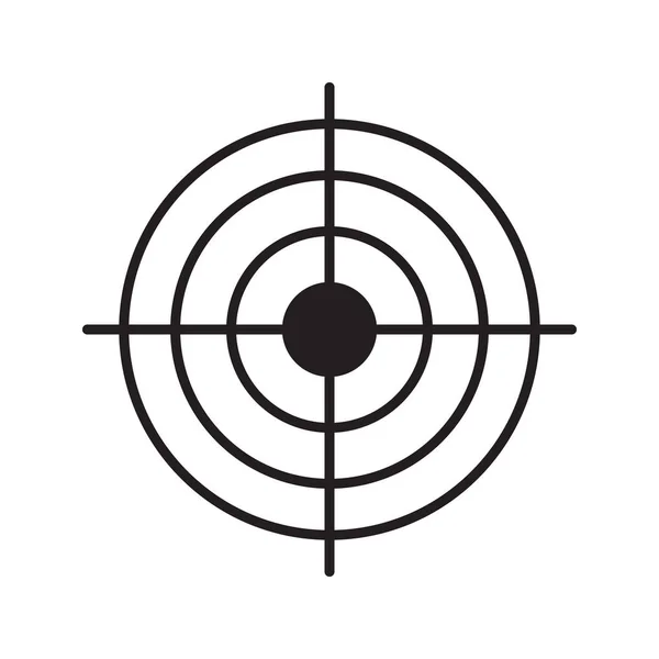 Lineaire doelpictogram pistool — Stockvector