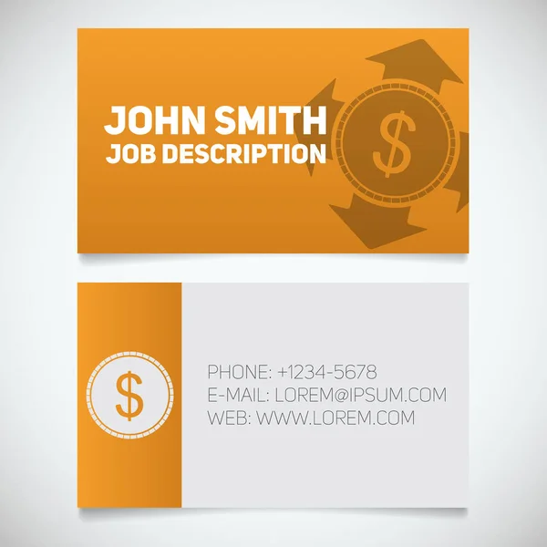 Business card utskriftsmallar — Stock vektor