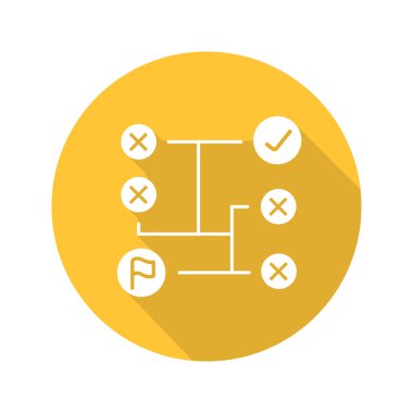 Sorun çözme düz simgesi