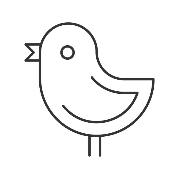 Pollo icono lineal — Archivo Imágenes Vectoriales