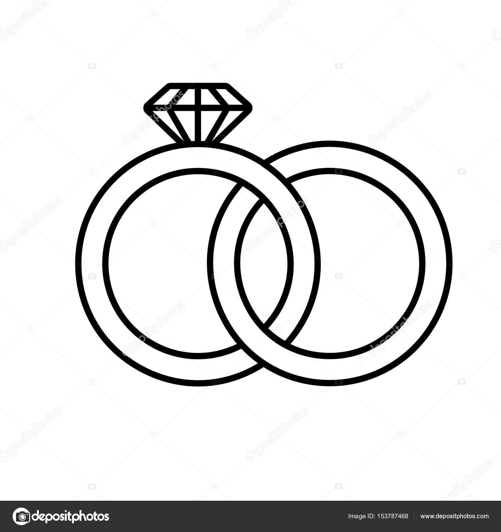 Clipart how to draw interlocking wedding rings Wedding