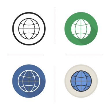 Globe icons set