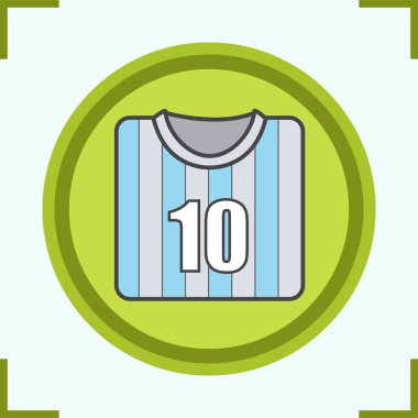 Futbol oyuncu gömlek rengi simgesini