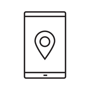 Smartphone gps konumu simgesi