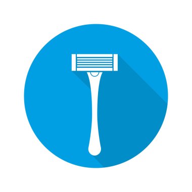 Tıraş makinesi düz simgesi