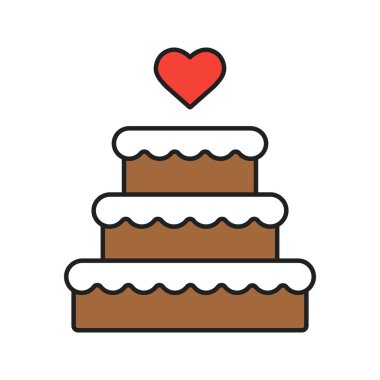 Düğün pastası renk simgesi