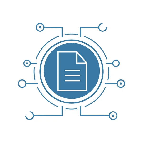 Web document flat icon — Stock Vector