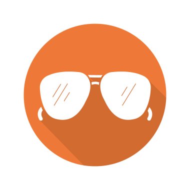 Erkekler Güneş gözlükleri düz simgesi