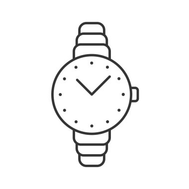 Kadın kol saati doğrusal simgesi