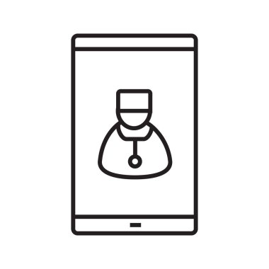 Smartphone tıbbi app simgesi