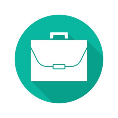 Evrak Çantası Düz Simgesi