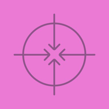 Soyut sembol renk simgesini hedefleyen