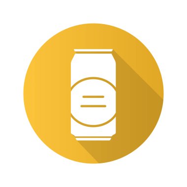 bira can düz simgesi