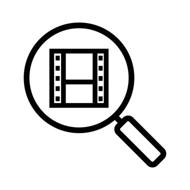 Film arama doğrusal simgesi