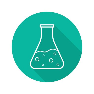 Kimyasal reaksiyon düz simgesi