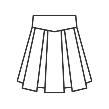 Etek doğrusal simgesi